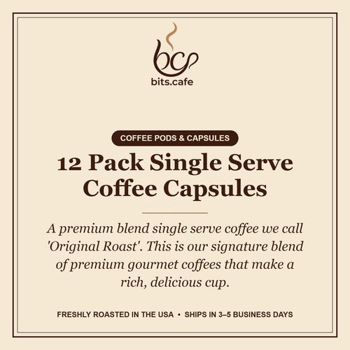 12 Pack Single Serve Coffee Capsules – tasting notes