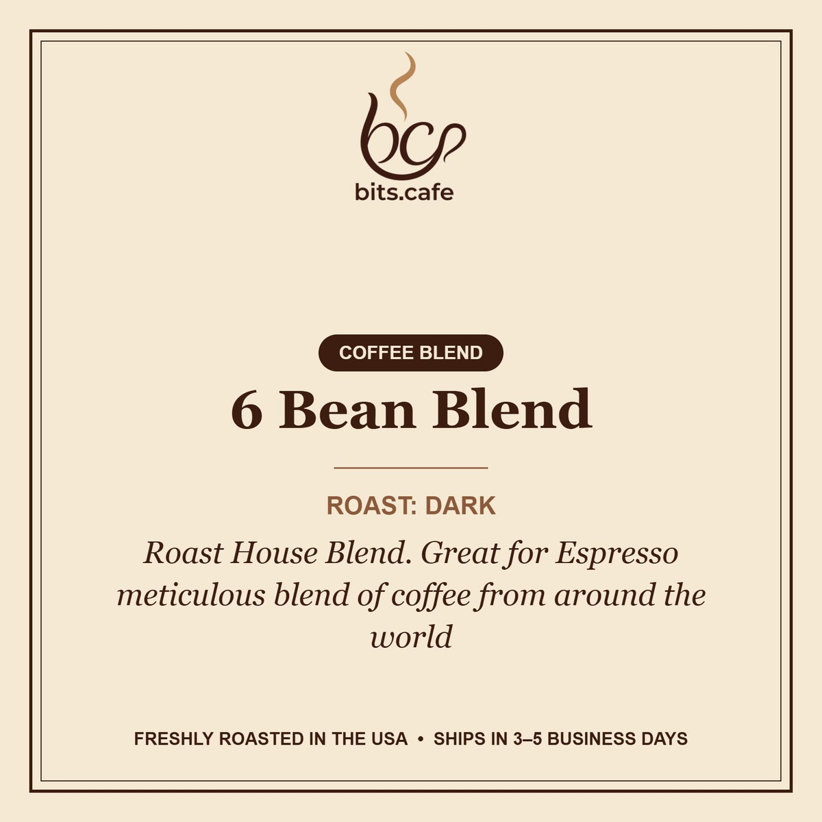 6 Bean Blend – tasting notes