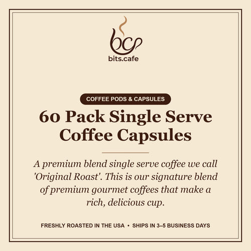 60 Pack Single Serve Coffee Capsules – tasting notes