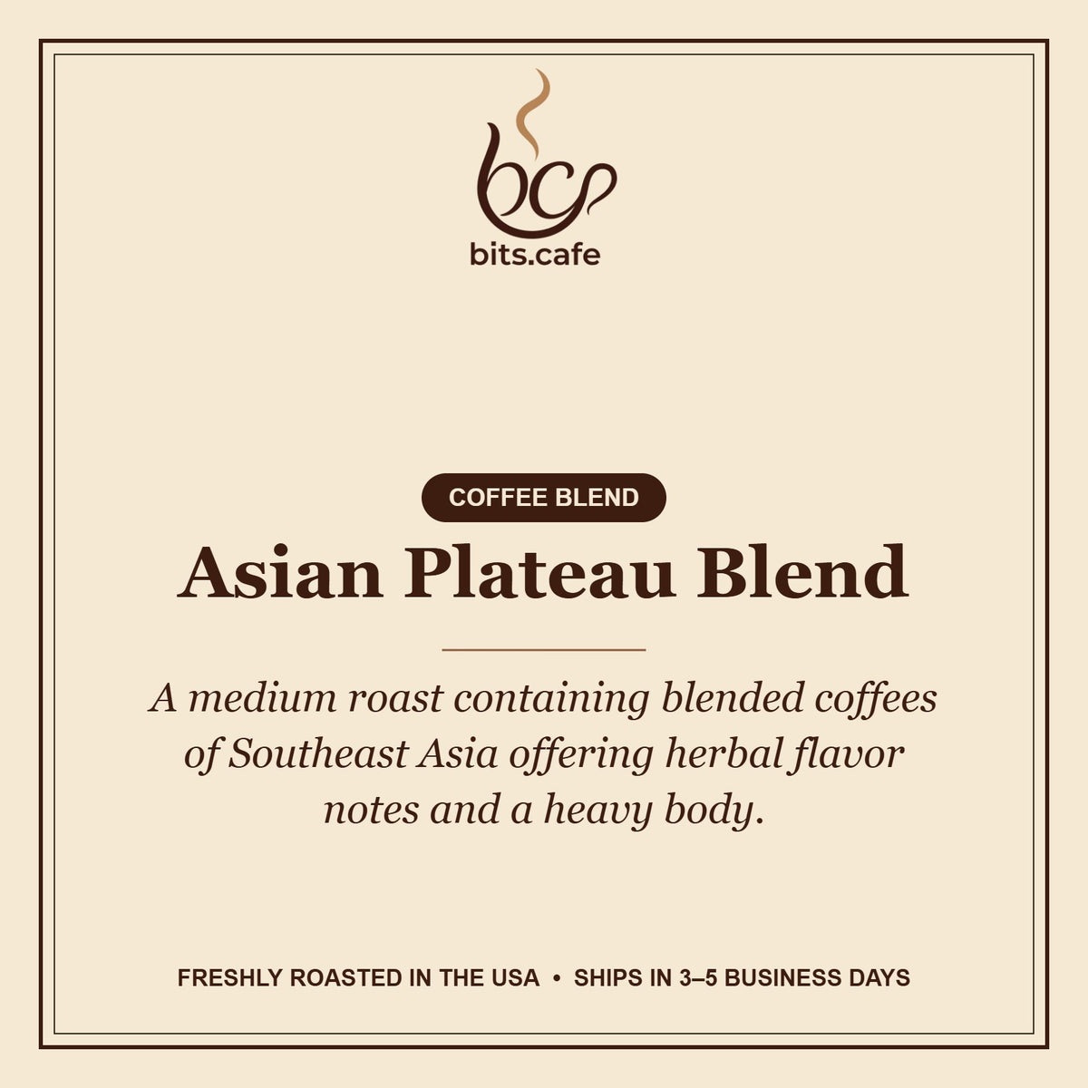 Asian Plateau Blend – tasting notes