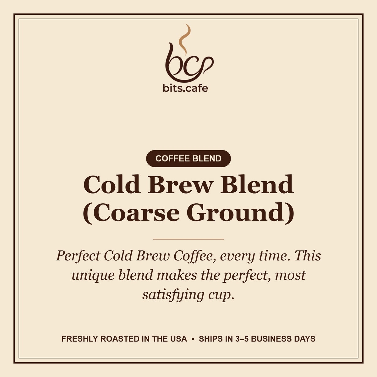 Cold Brew Blend (Coarse Ground) – tasting notes