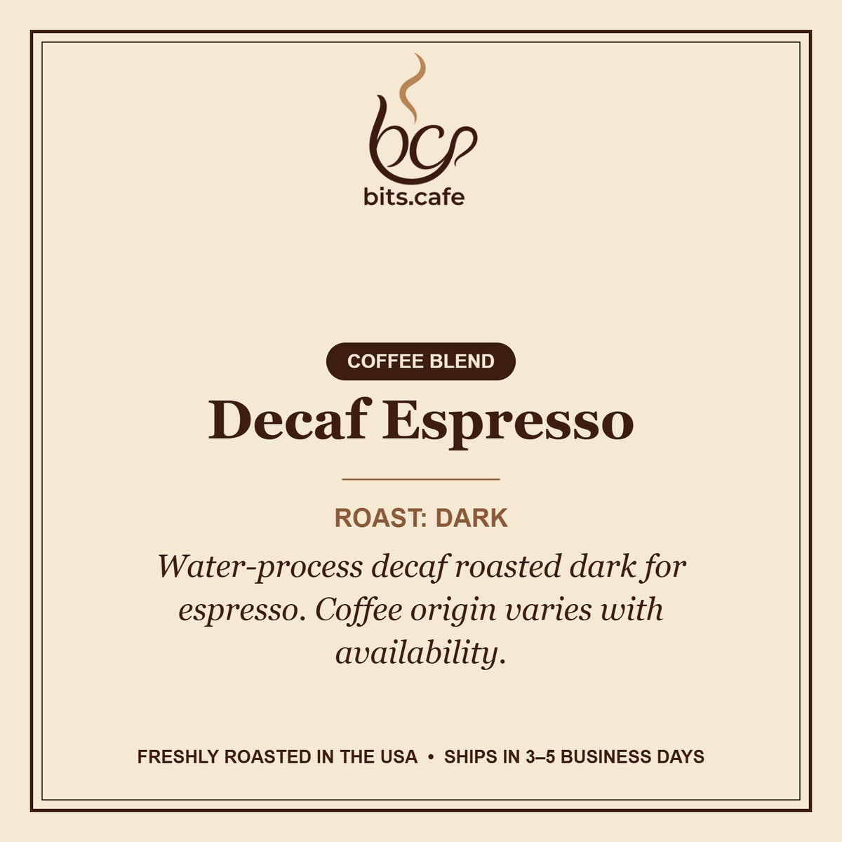 Decaf Espresso – tasting notes