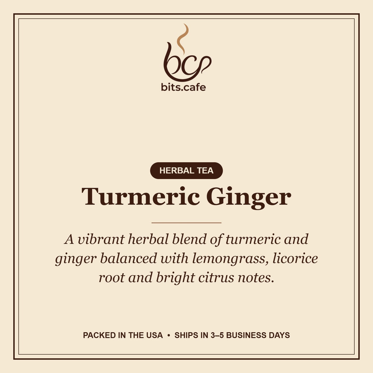 Turmeric Ginger – tasting notes